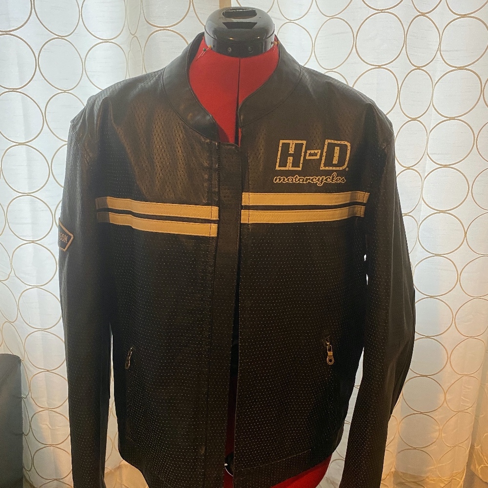 Harley-Davidson Vented Leather Jacket Size Large